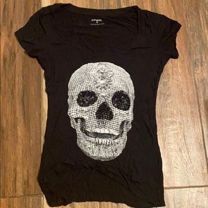 Crystal skull head t-shirt